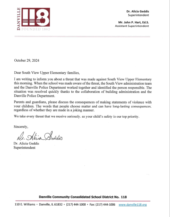  School Letter